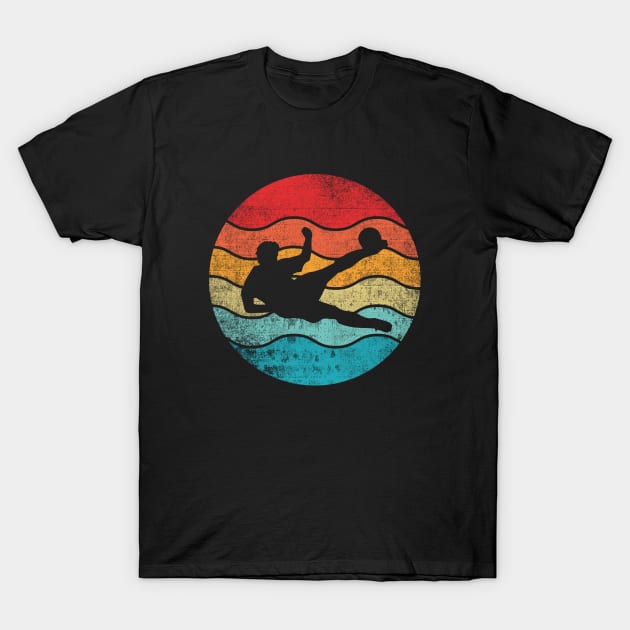 soccer sport retro vintage sunset T-Shirt by PhiloArt